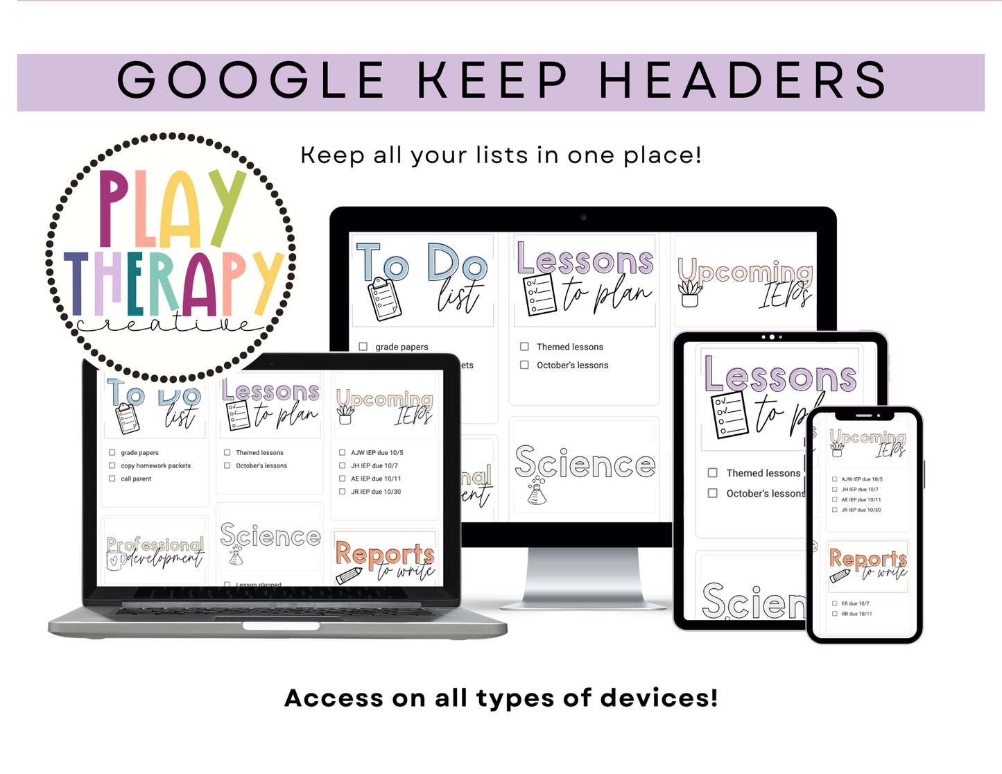 850+ Google Keep Headers for Teachers | Google Keep Colors