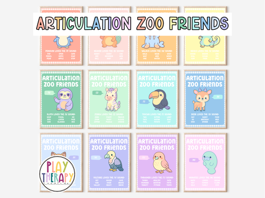 Articulation Zoo Posters + Cards