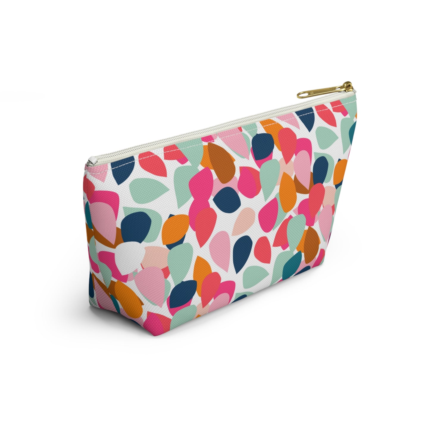 Abstract Pencil Pouch w T-bottom