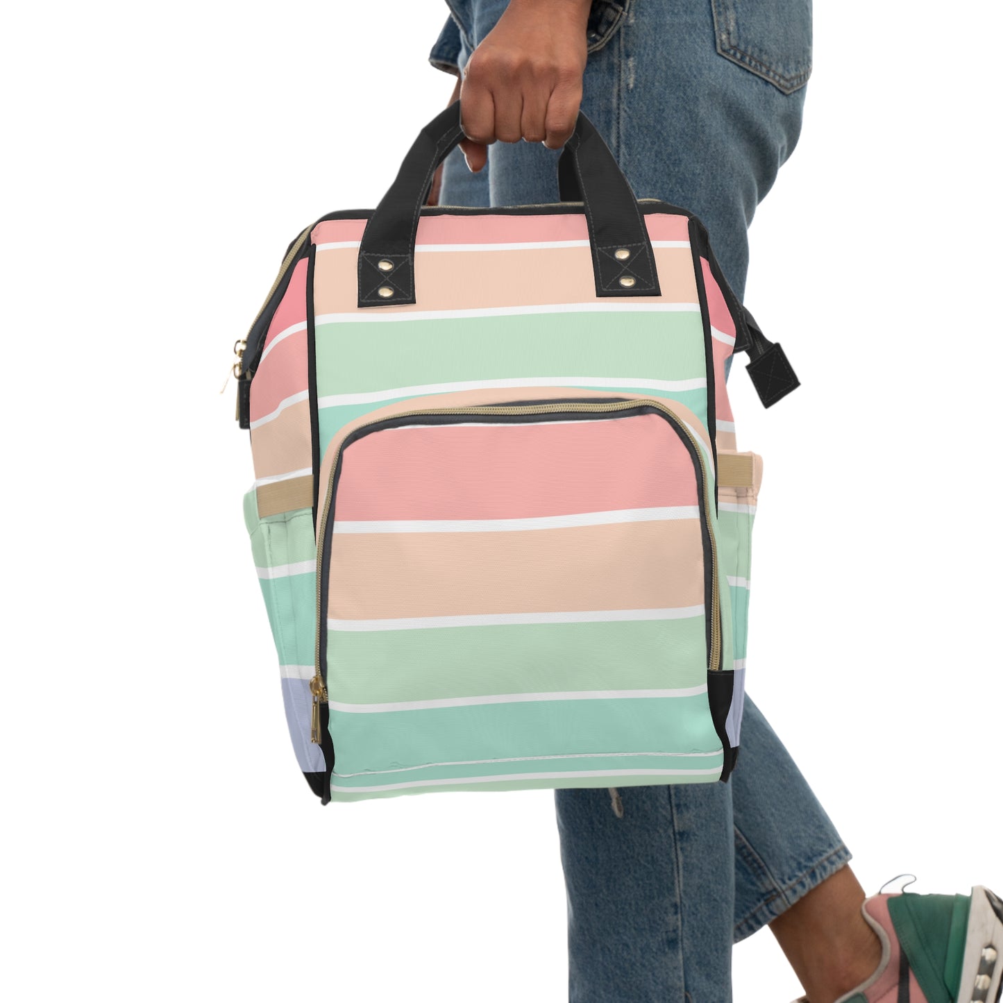 Pastel Stripes Backpack