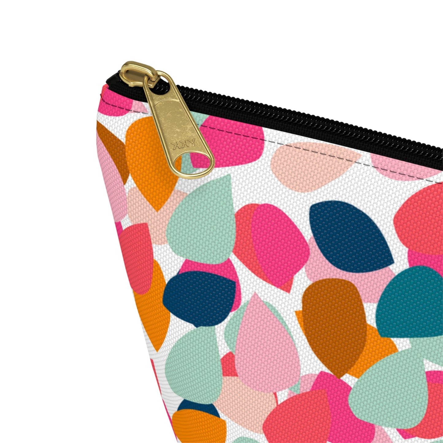 Abstract Pencil Pouch w T-bottom