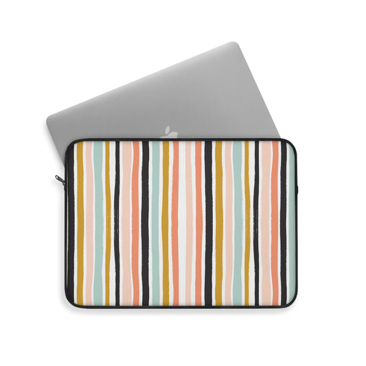 Neutral Stripes Laptop Sleeve