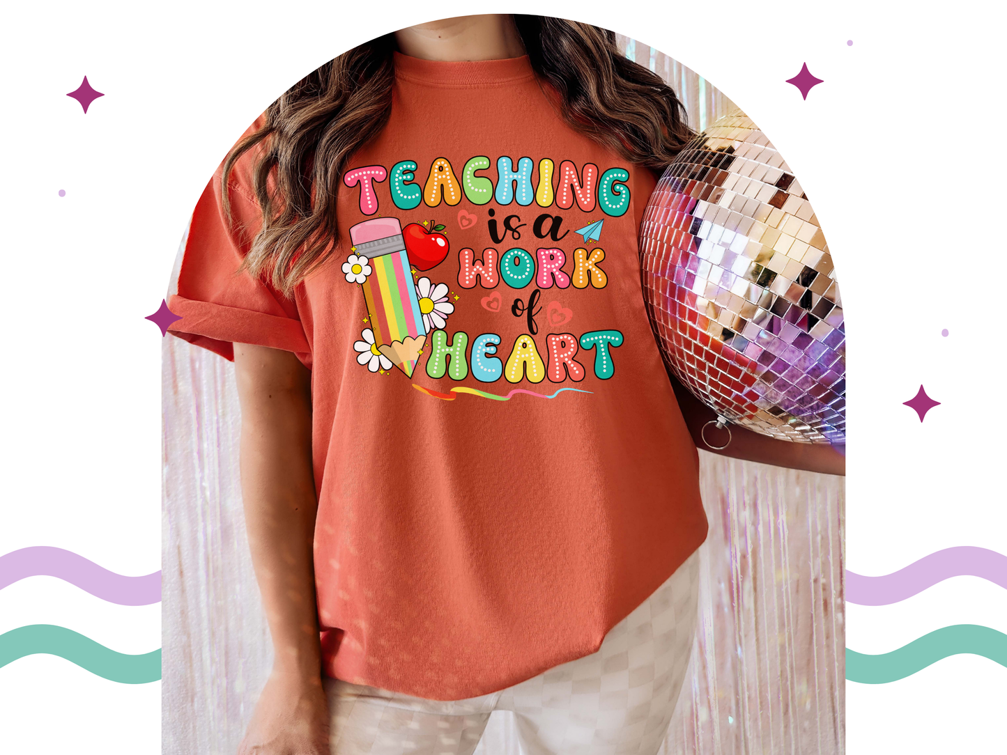 Teaching is a Work of Heart Tee