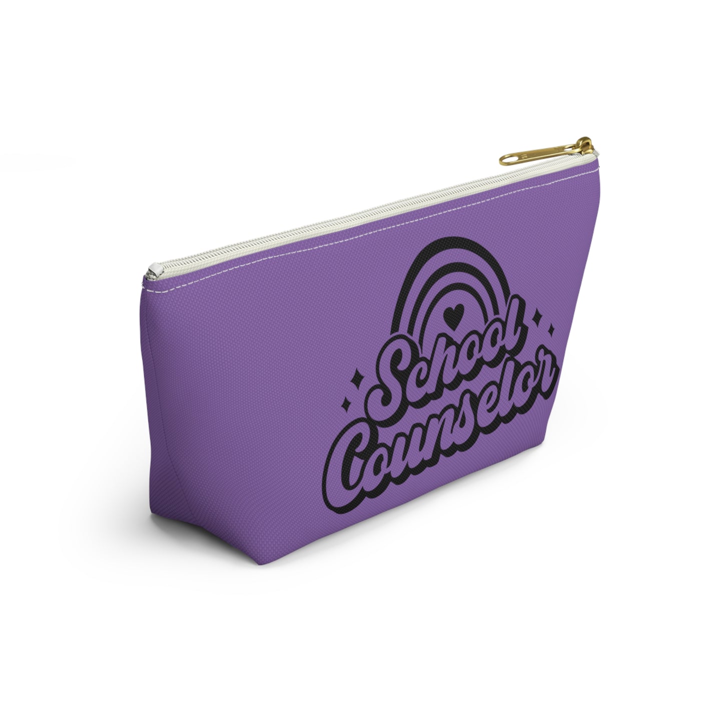 Customizable School Counselor Pencil Pouch w T-bottom