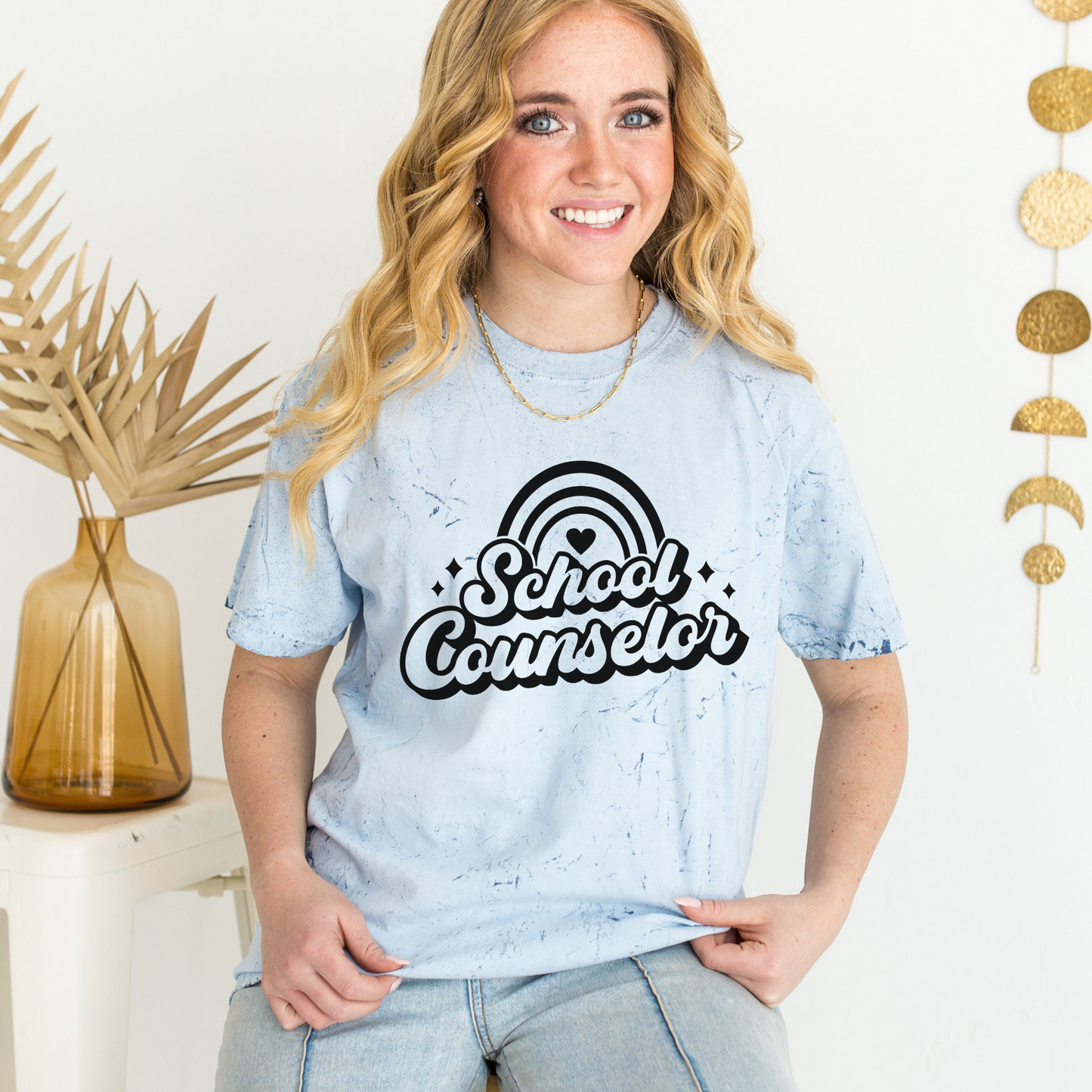 School Counselor Rainbow Tee