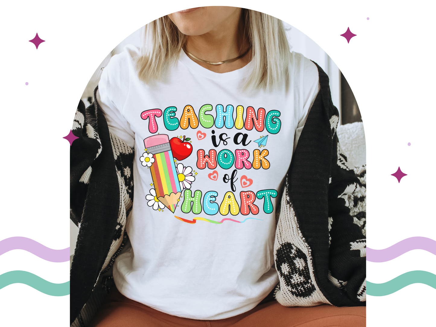 Teaching is a Work of Heart Tee