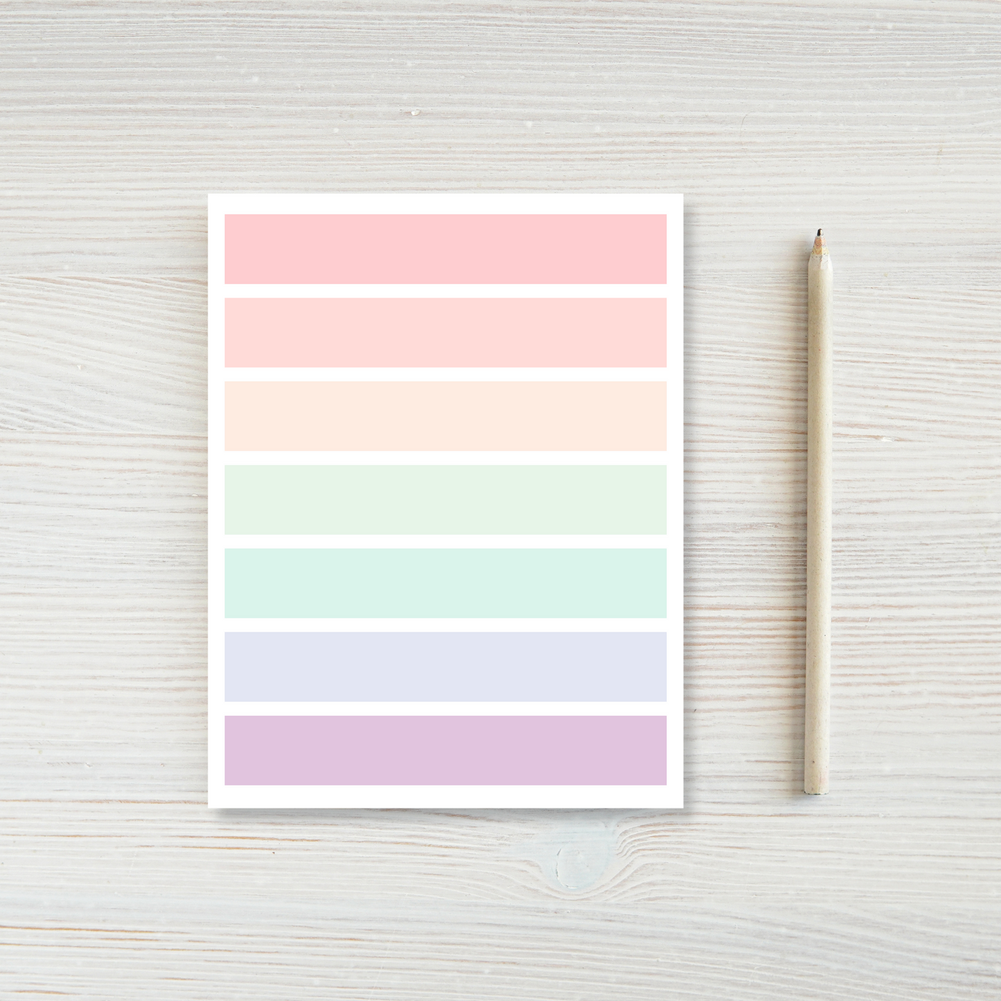 Rainbow Stripe Notepad