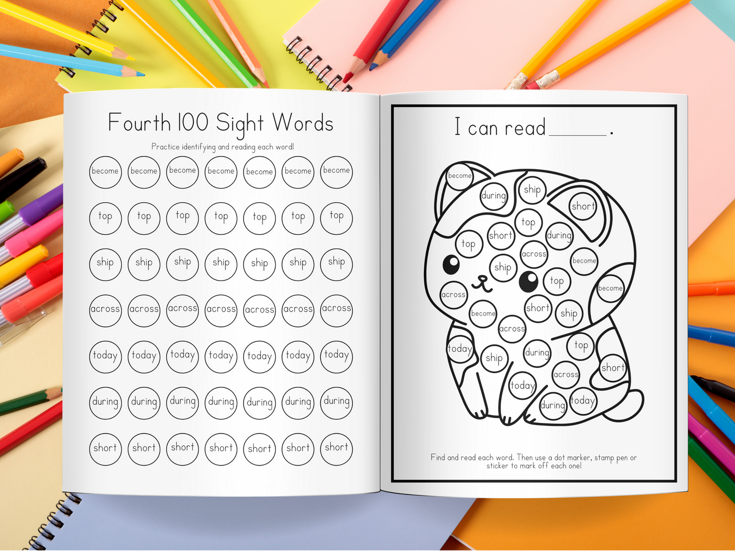 Big Book of Dot Marker Fun: Fourth 100 Sight Words