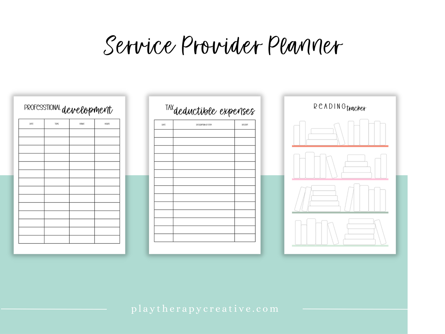 SLP/ Service Provider Printable Planner - Pastel Floral Theme
