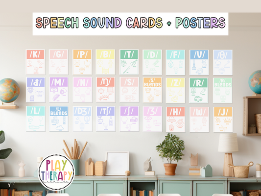 Speech Sound Posters + Cards