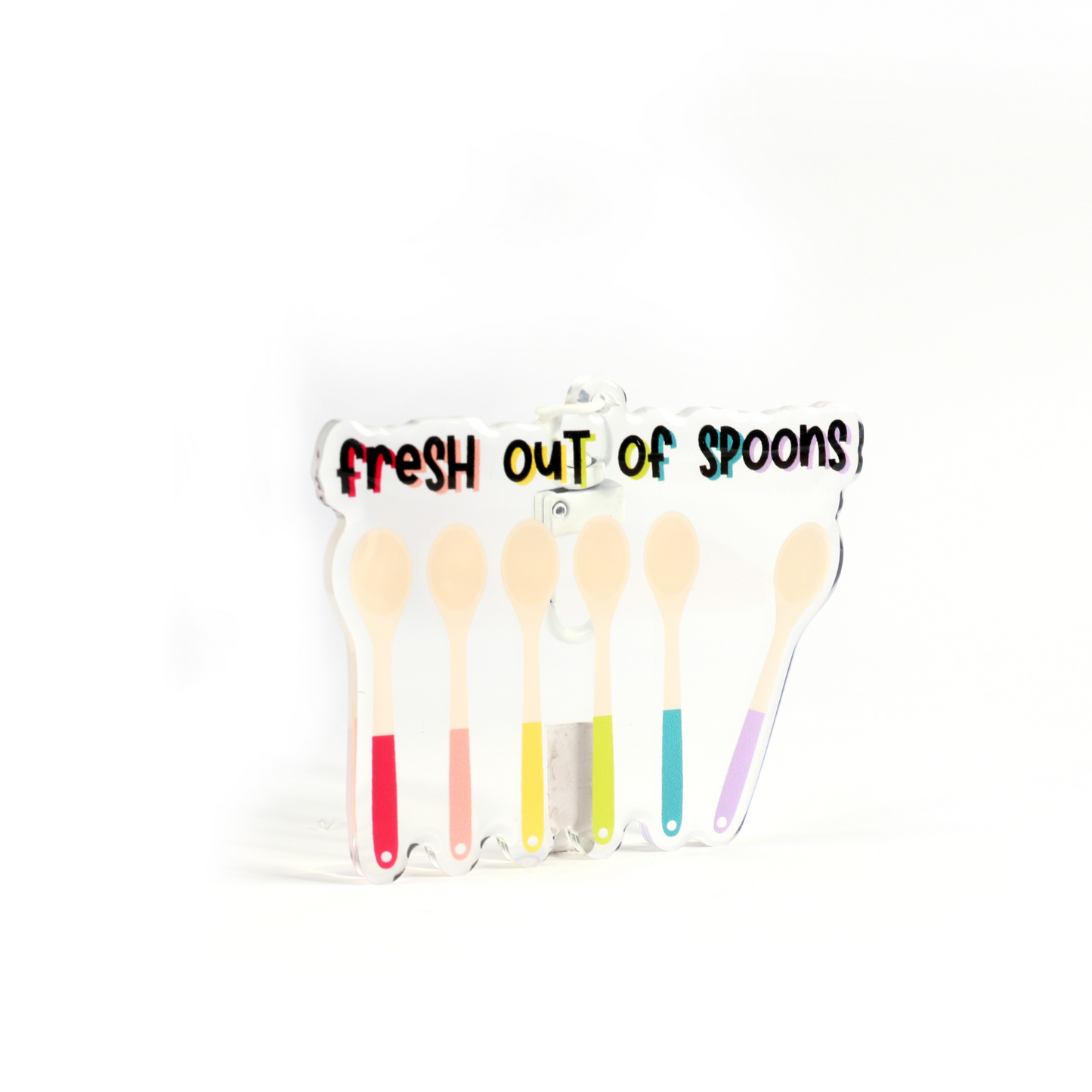 Fresh Out of Spoons Keychain