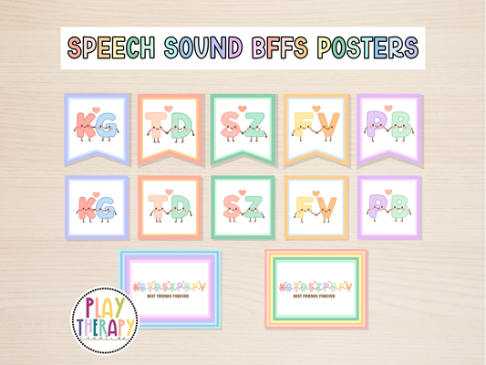 Speech Sound BFFs Posters