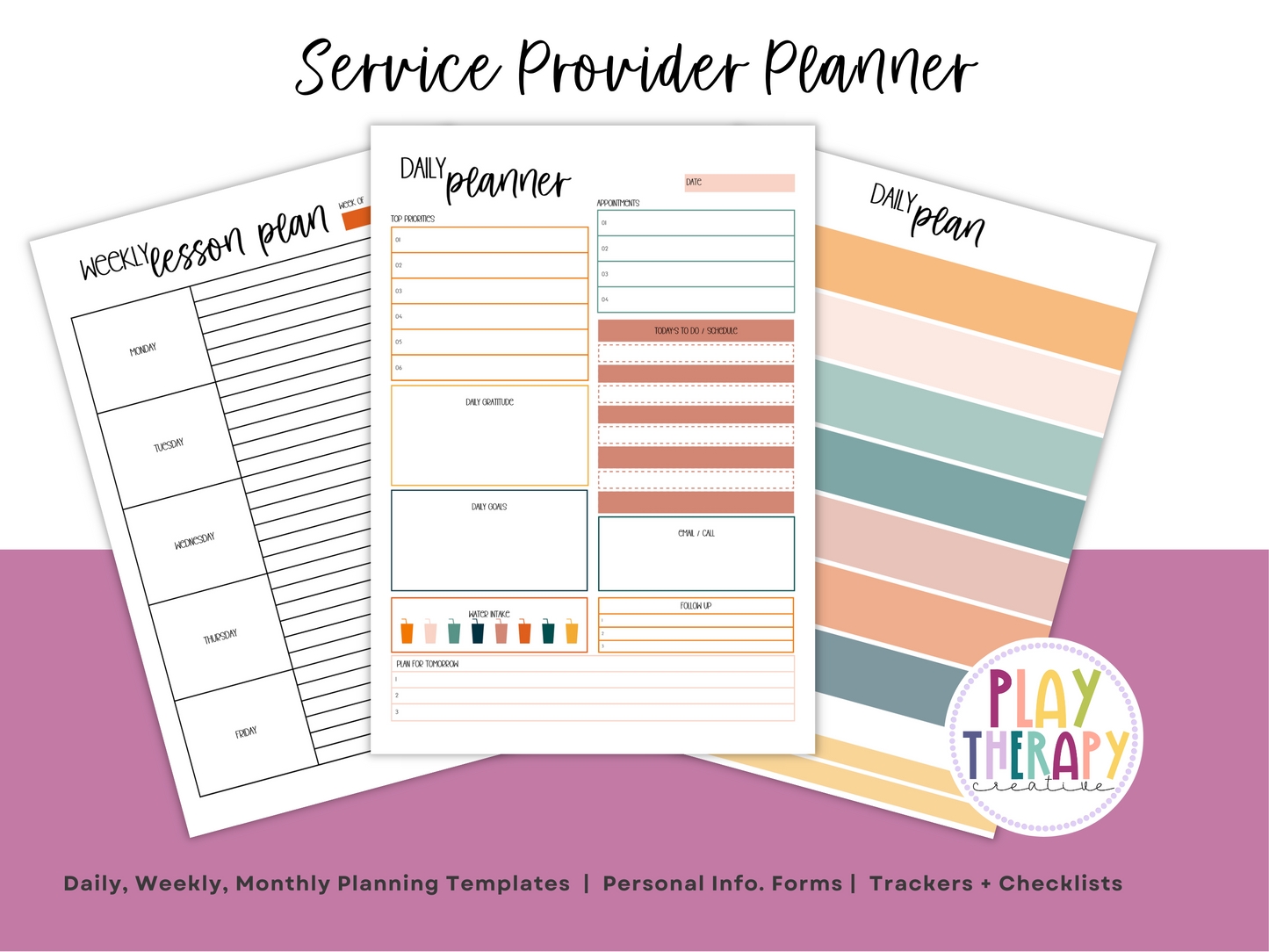 SLP/ Service Provider Printable Planner - Pink Floral Theme