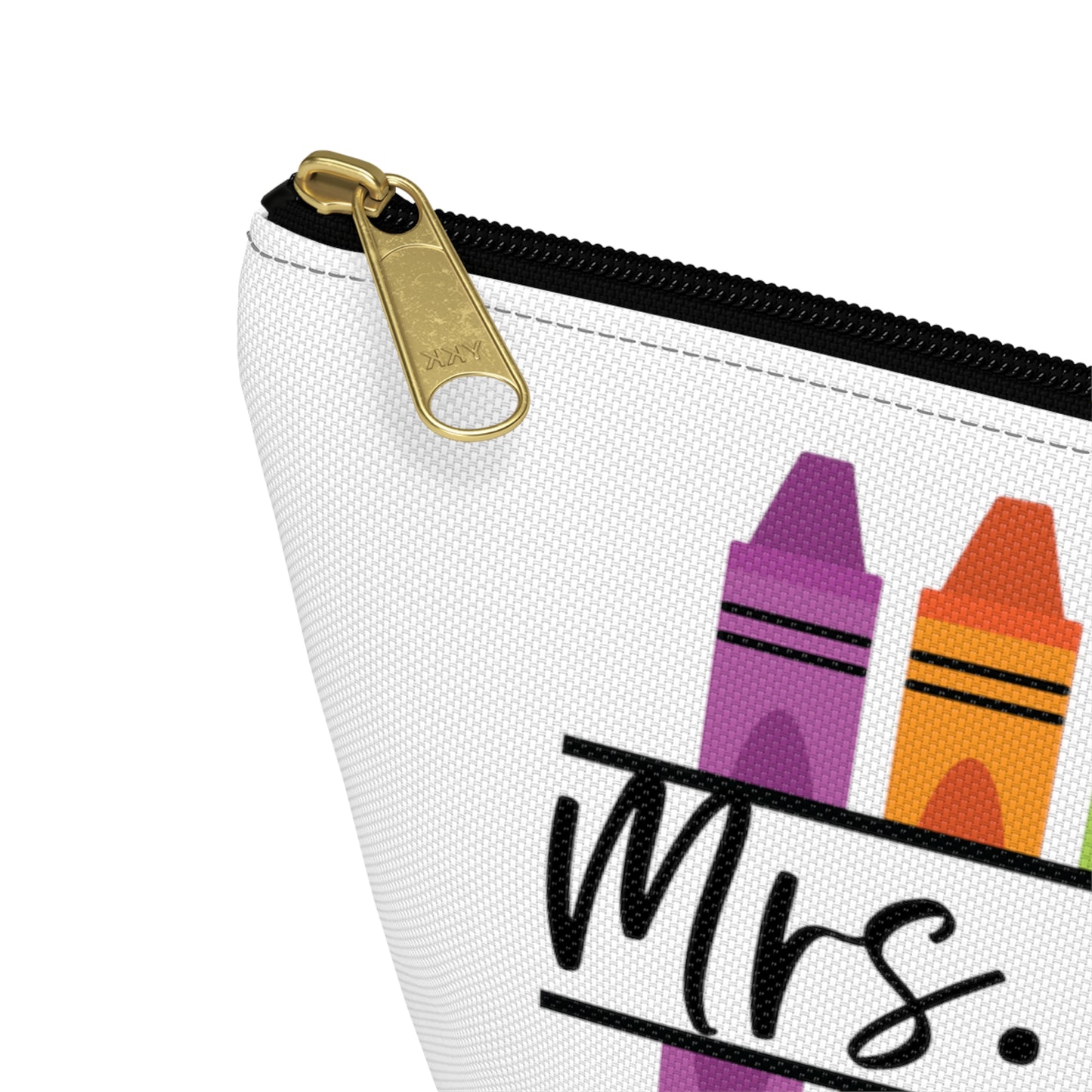 Customizable Crayons Pencil Pouch w T-bottom