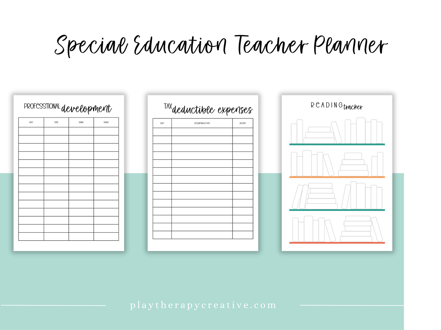 SpEd Teacher Printable Planner - Crayon Theme