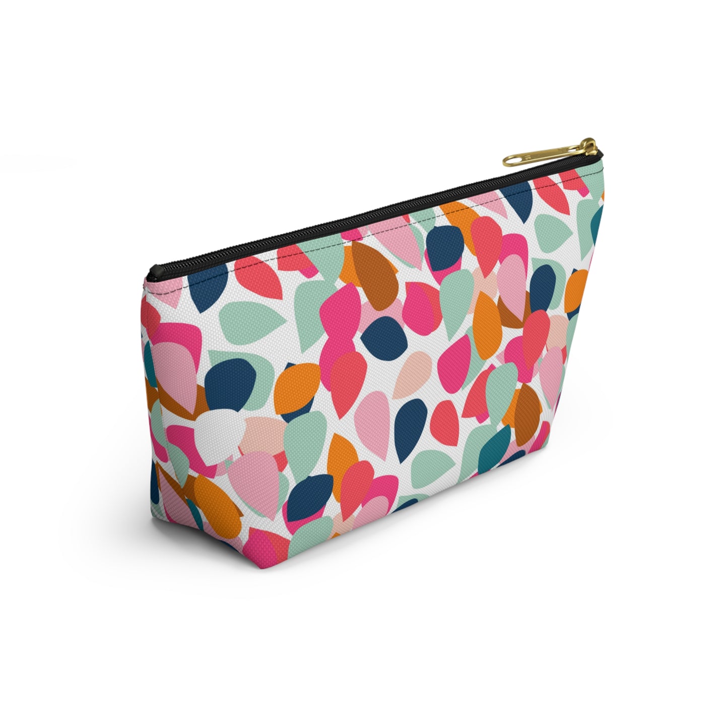 Abstract Pencil Pouch w T-bottom