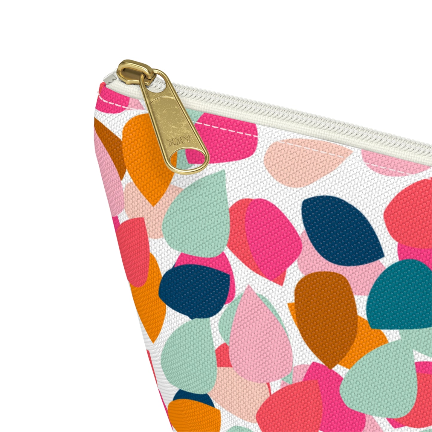 Abstract Pencil Pouch w T-bottom