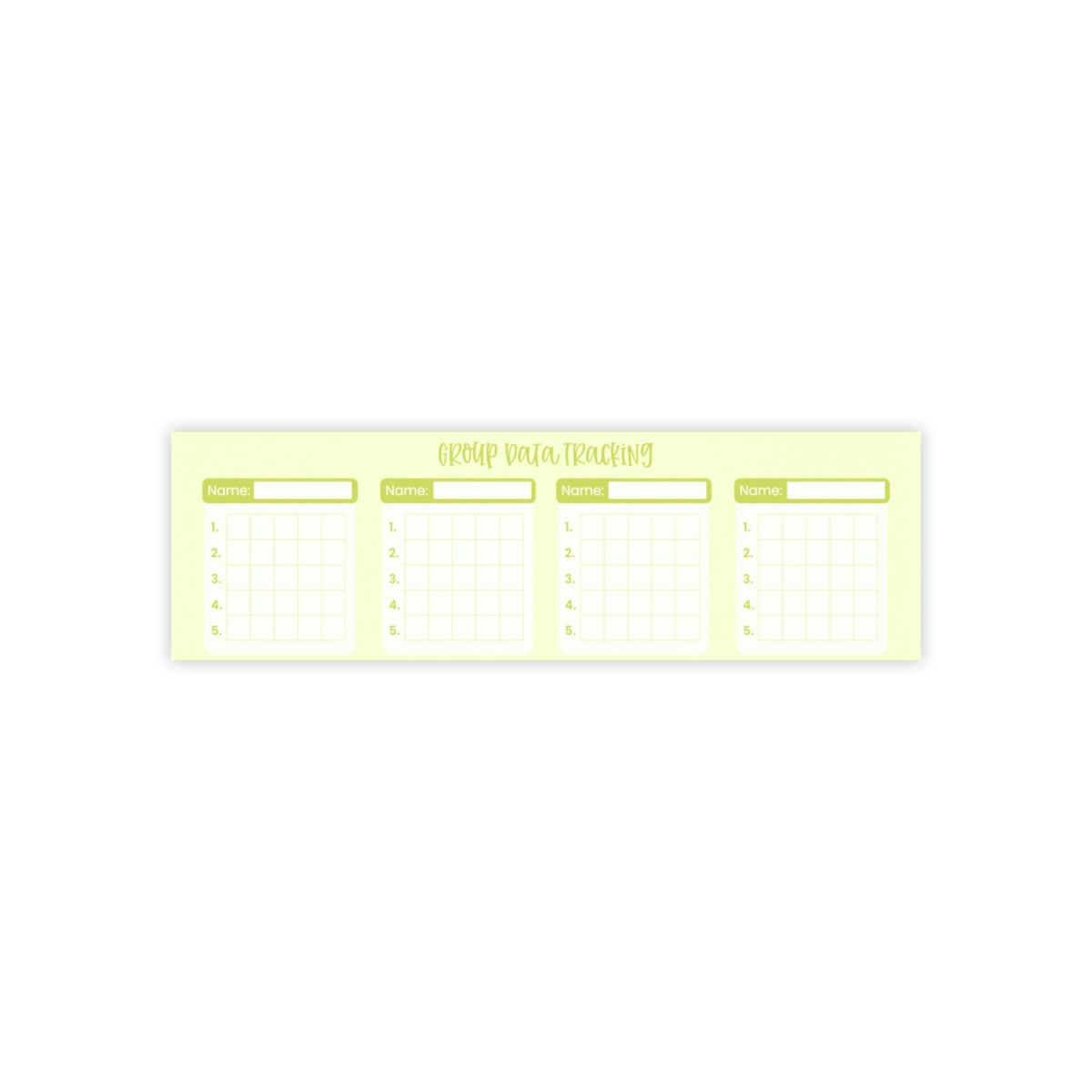 Citron Group Data Tracker Sticky Notes