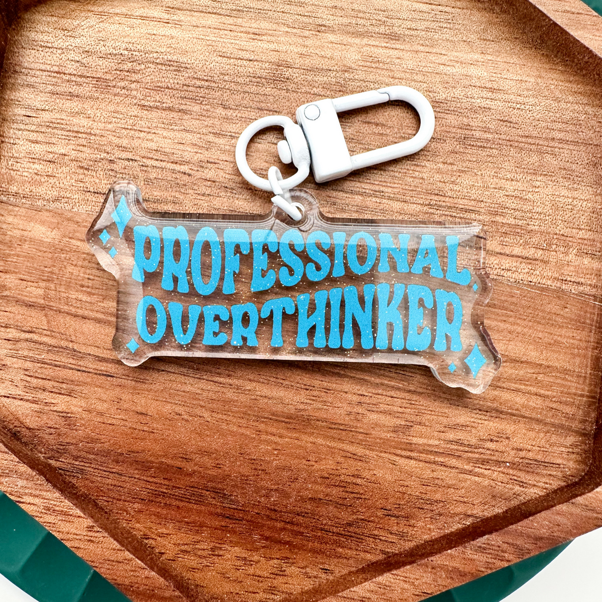Overthinker Keychains Professional Overthinker Keychain – Play Therapy Creative