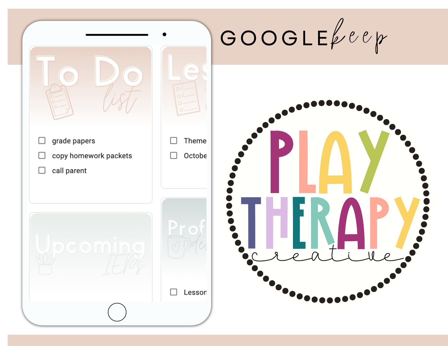 450+ Google Keep Headers for Teachers | Ombre Neutral Colors