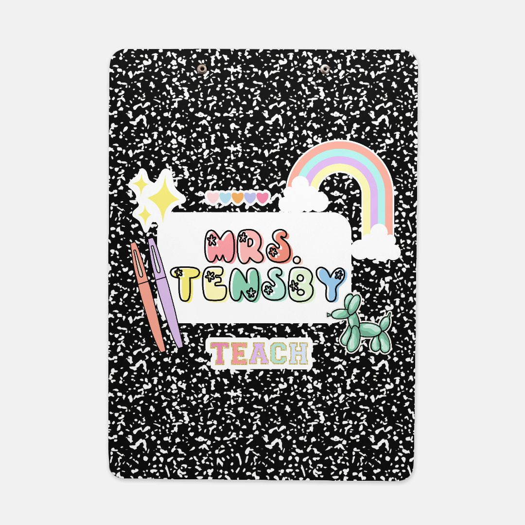 Custom Comp Book Clipboard | for Teachers