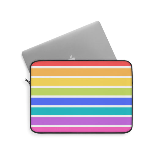 Rainbow Stripe Laptop Sleeve