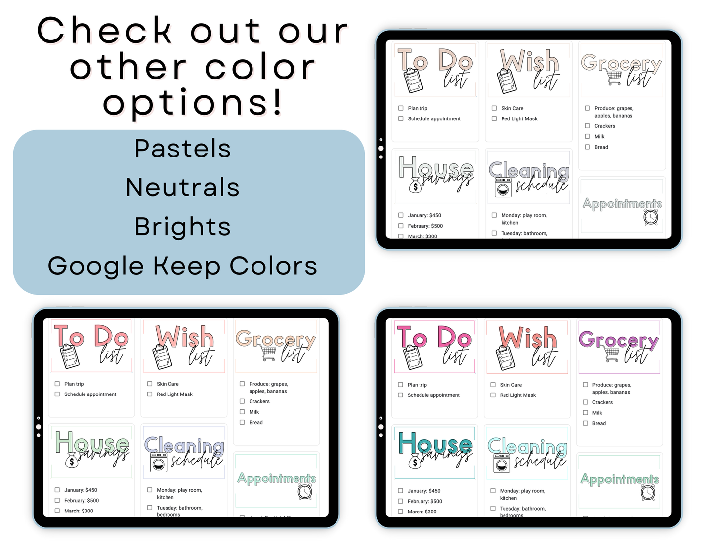 650+ Google Keep Headers for Parents | Google Keep Colors