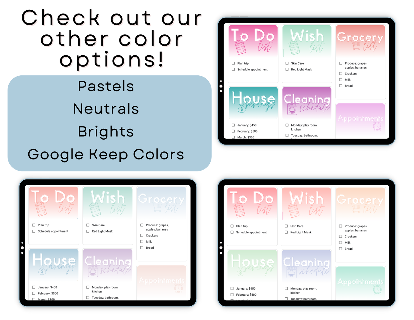 650+ Google Keep Headers for Parents | Google Keep Colors