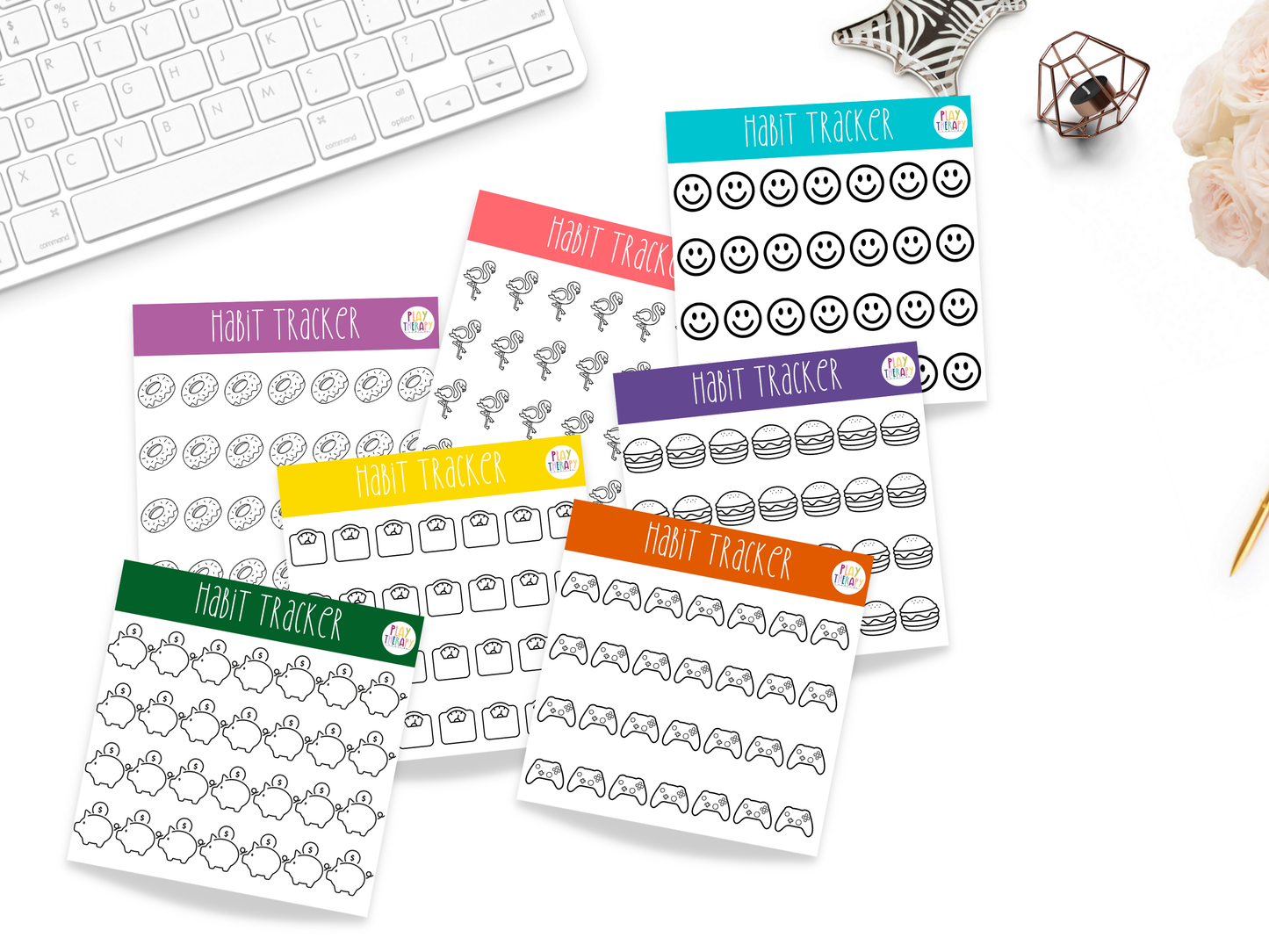 Habit Tracker Sticky Notes