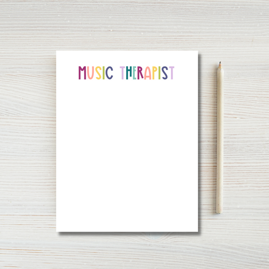 Music Therapist Notepad