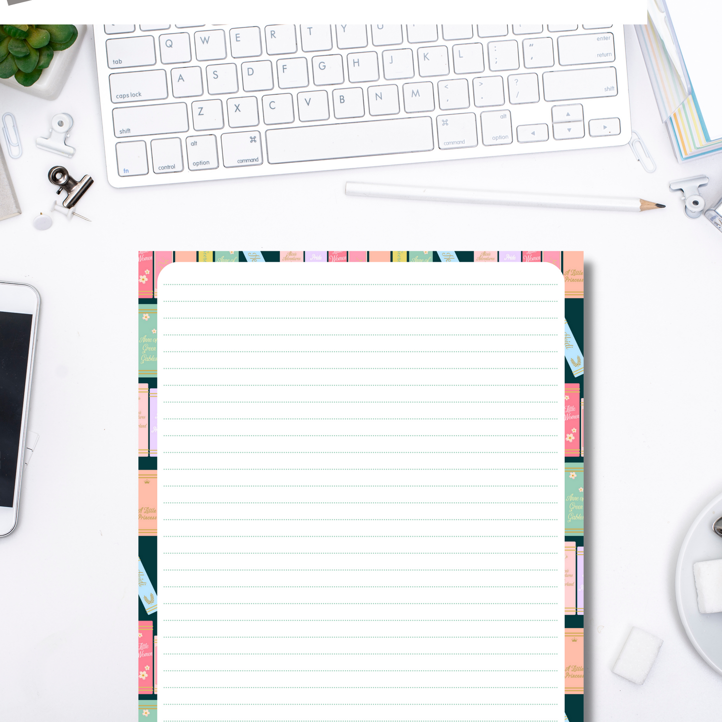 Book Shelfie Notepad (8.5 x 11)