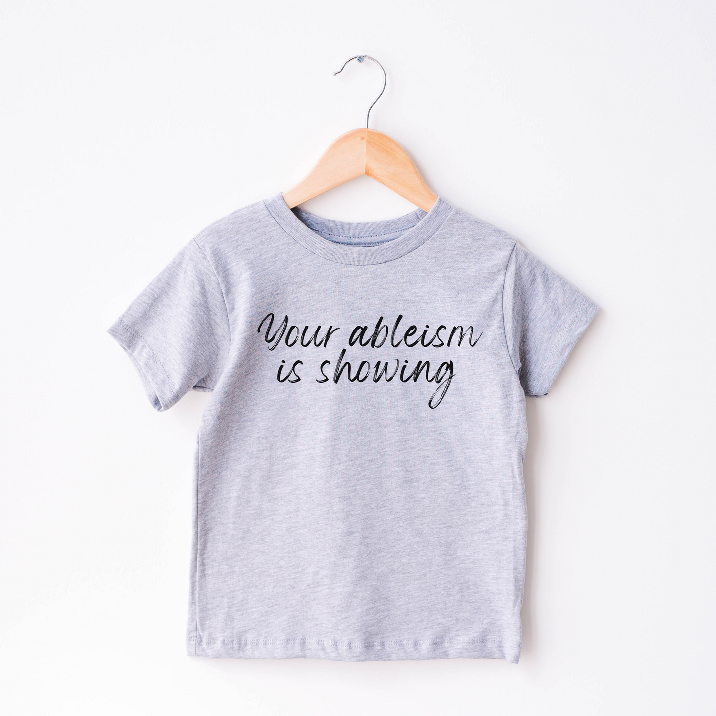 Youth Your Ableism is Showing Script Tee