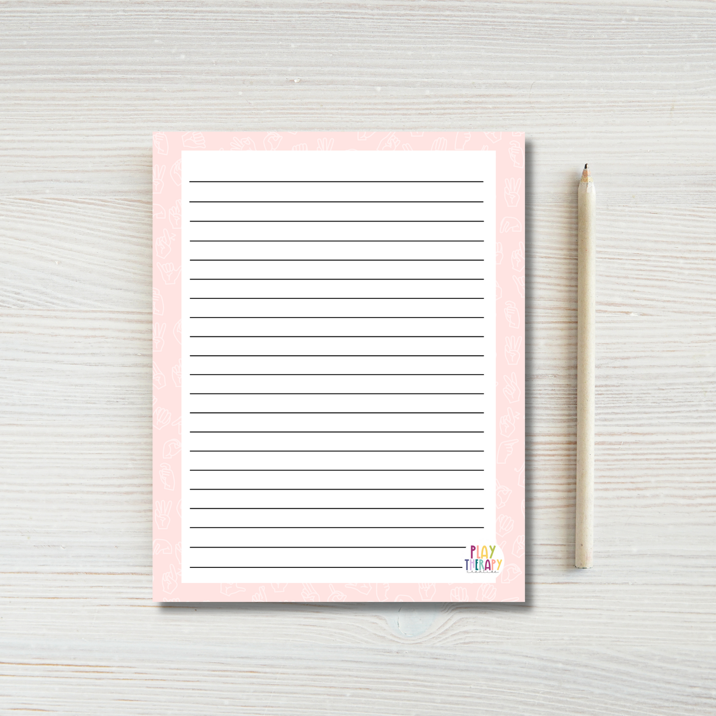 Pink ASL Notepad