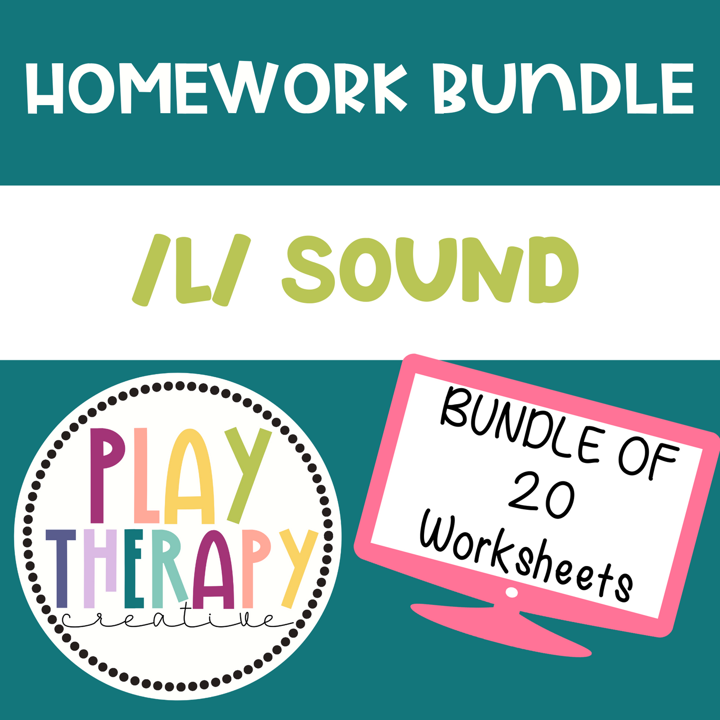 Summer Homework for Articulation Speech Therapy /L/ sound