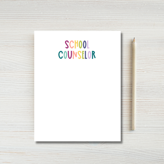 School Counselor Notepad