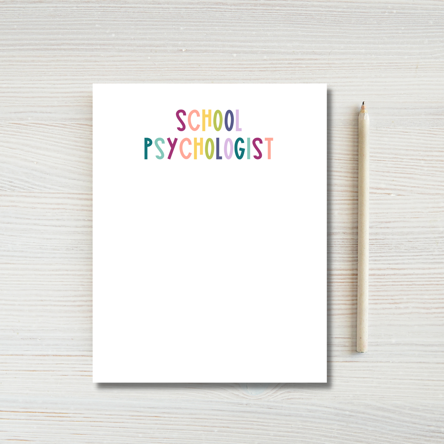 School Psychologist Notepad