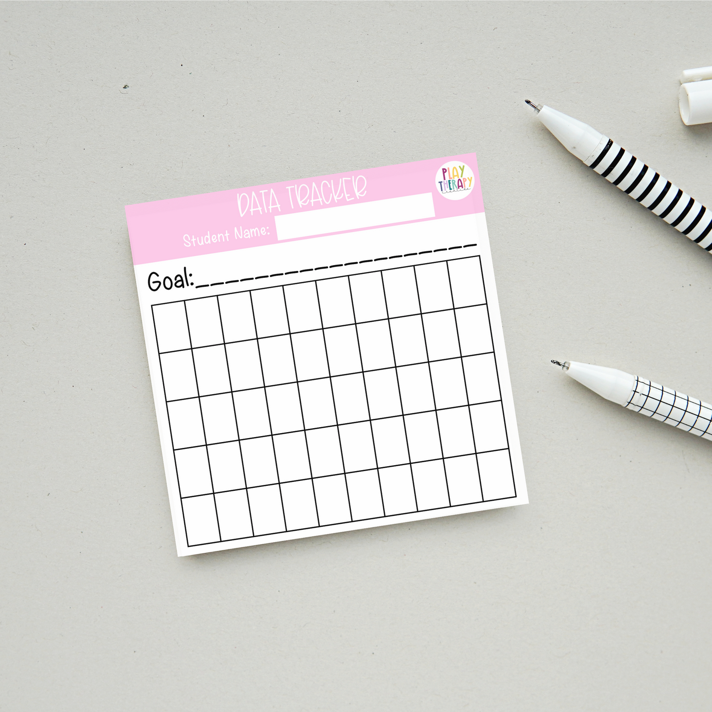 Data Tracker Sticky Notes (Pink)