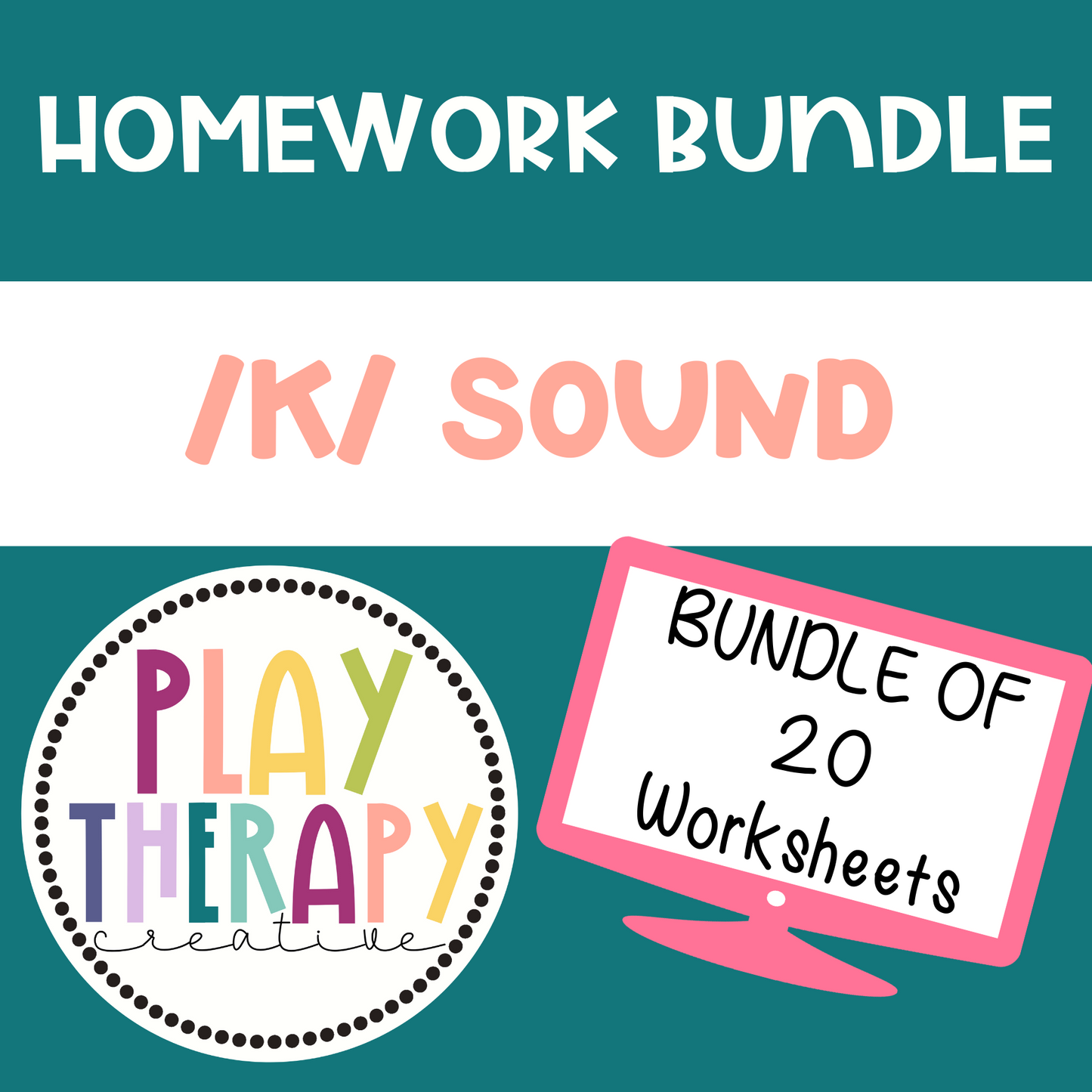 Summer Homework for Articulation Speech Therapy /K/ sound