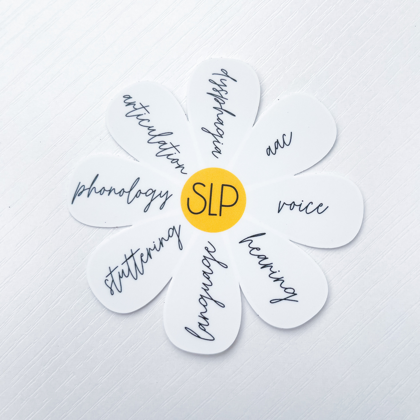 SLP Daisy Scope of Practice Sticker