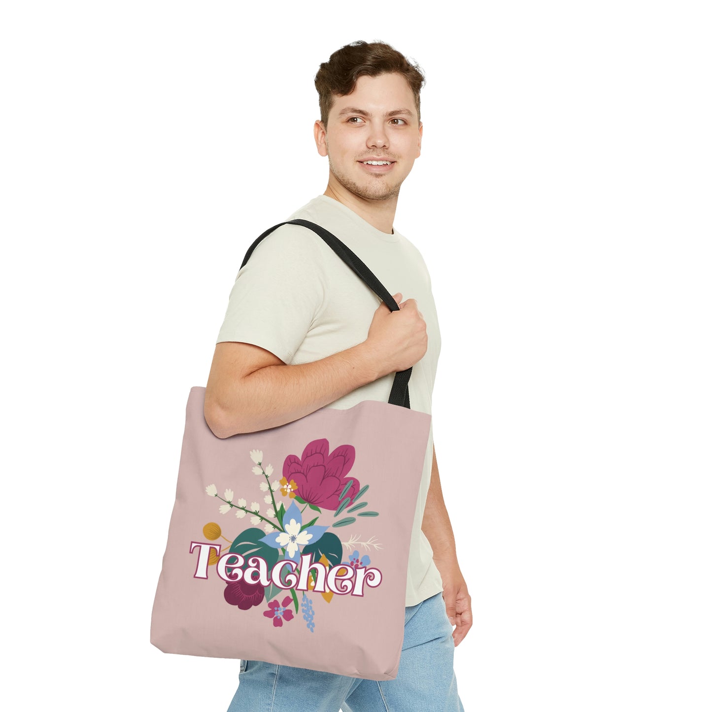 Teacher Floral Tote