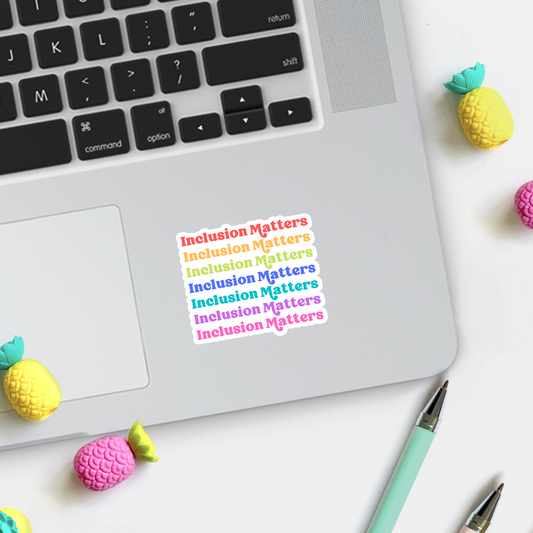 Rainbow Inclusion Matters Sticker