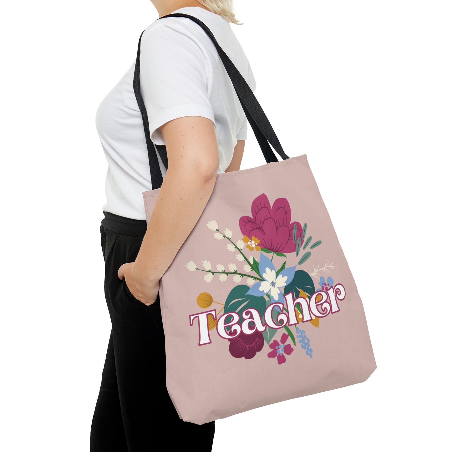 Teacher Floral Tote