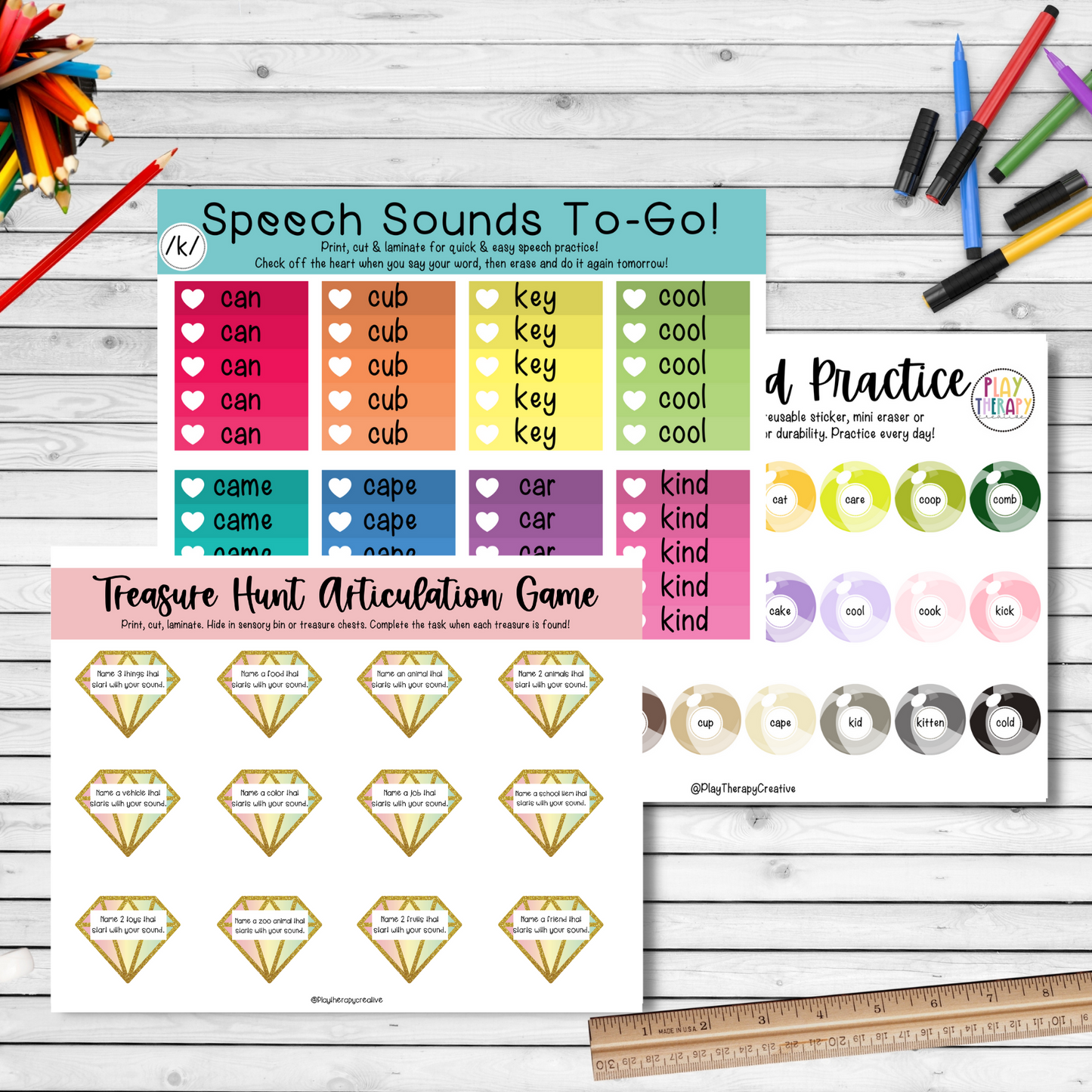 Summer Homework for Articulation Speech Therapy /L/ Blends