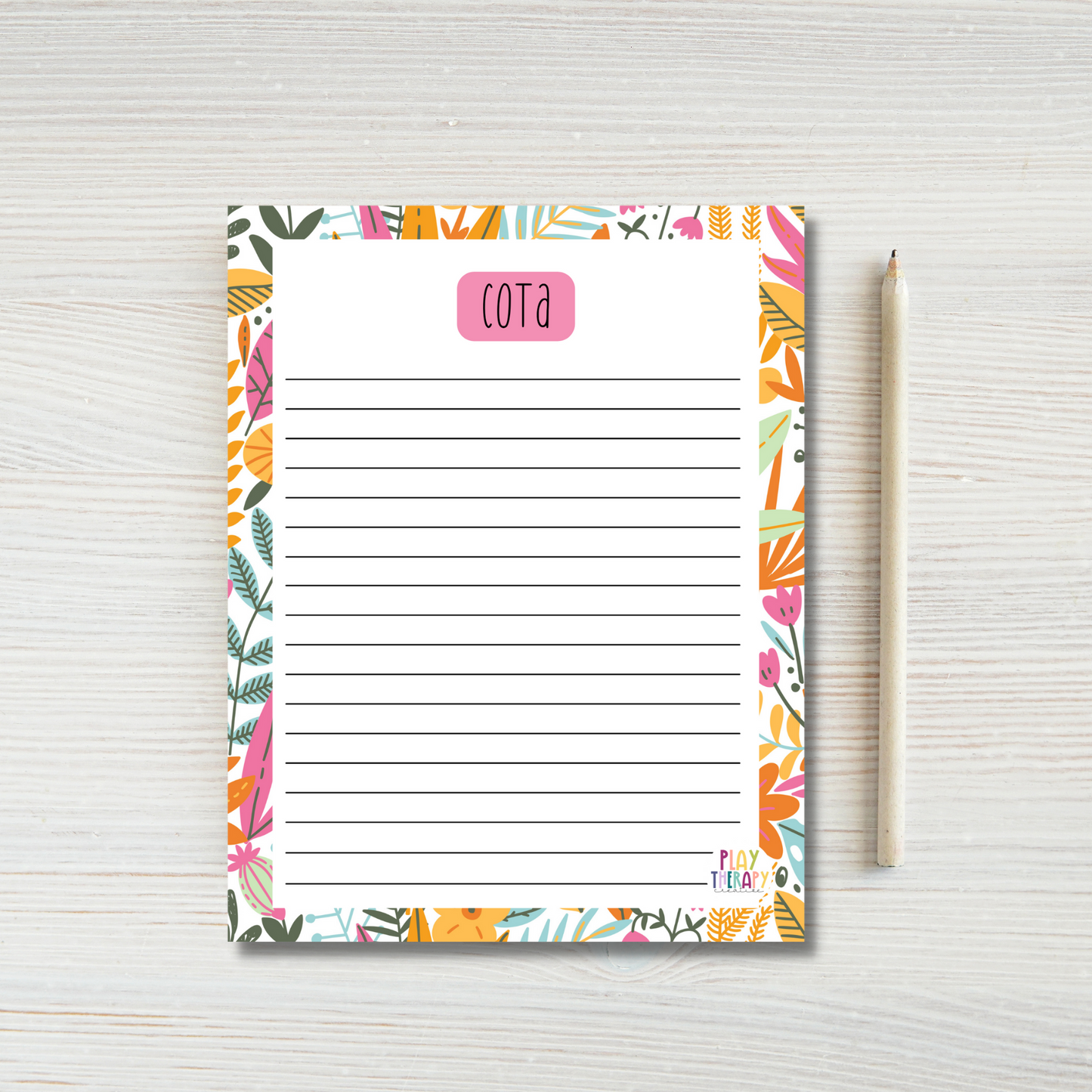 Floral COTA Notepad