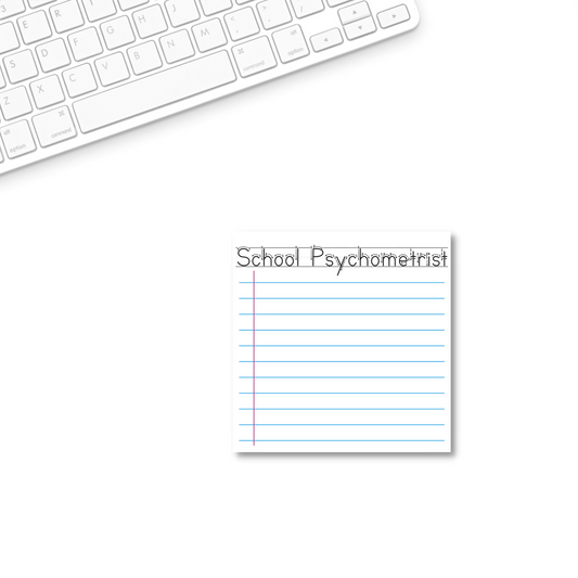 School Psychometrist School Days Sticky Notes