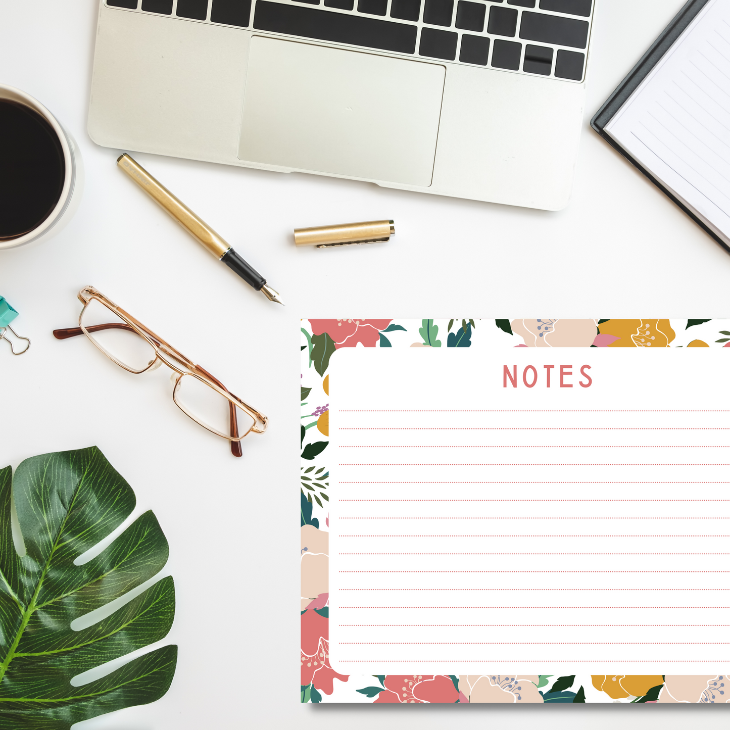 Fall Floral Notepad (8.5 x 11)