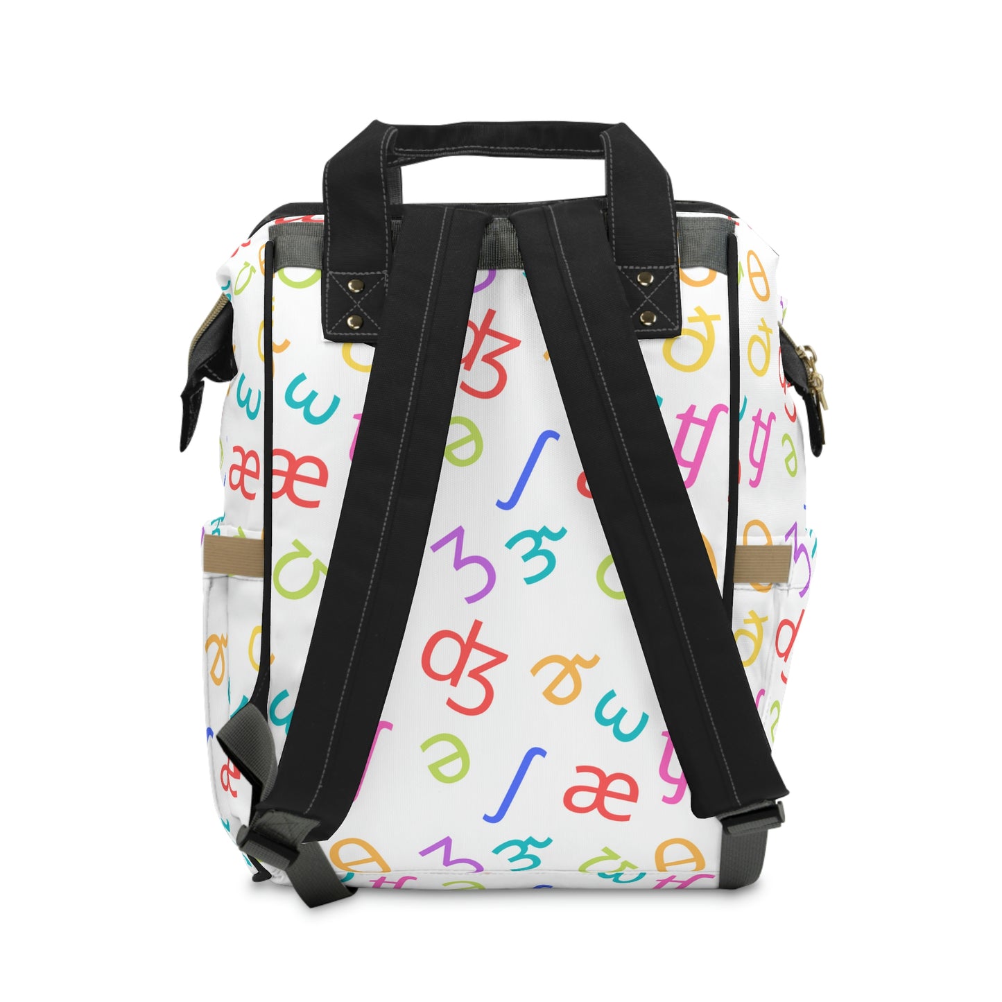 Bright Rainbow on White IPA Backpack