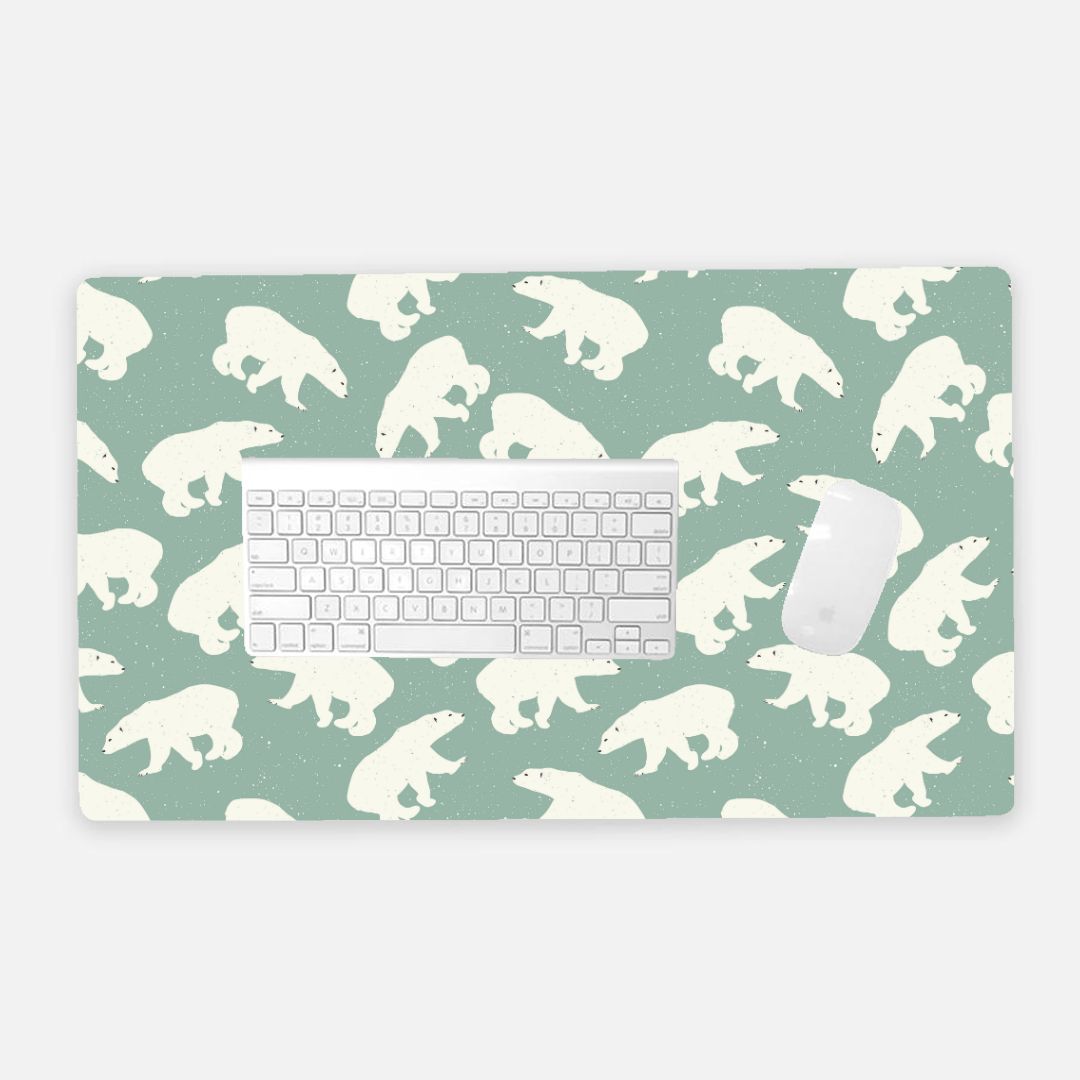 Polar Bears Desk Mat (24 x 14)