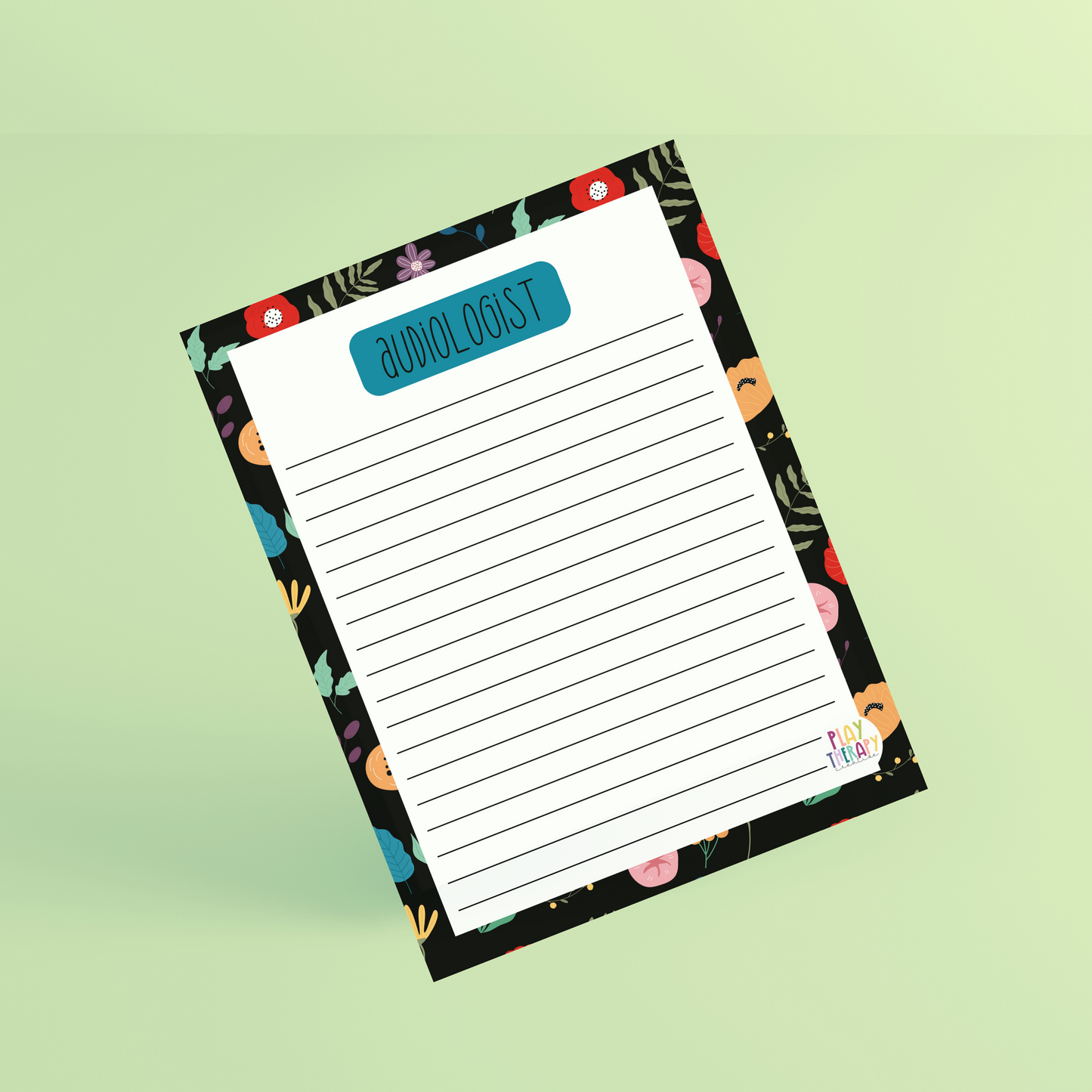 Floral Audiologist Notepad