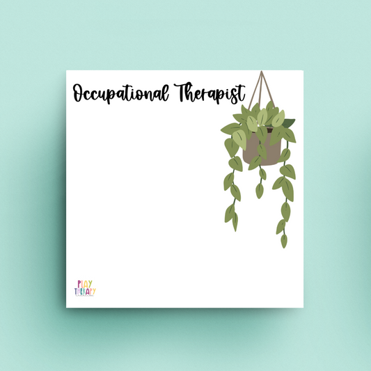 Occupational Therapist Potted Plant Sticky Notes